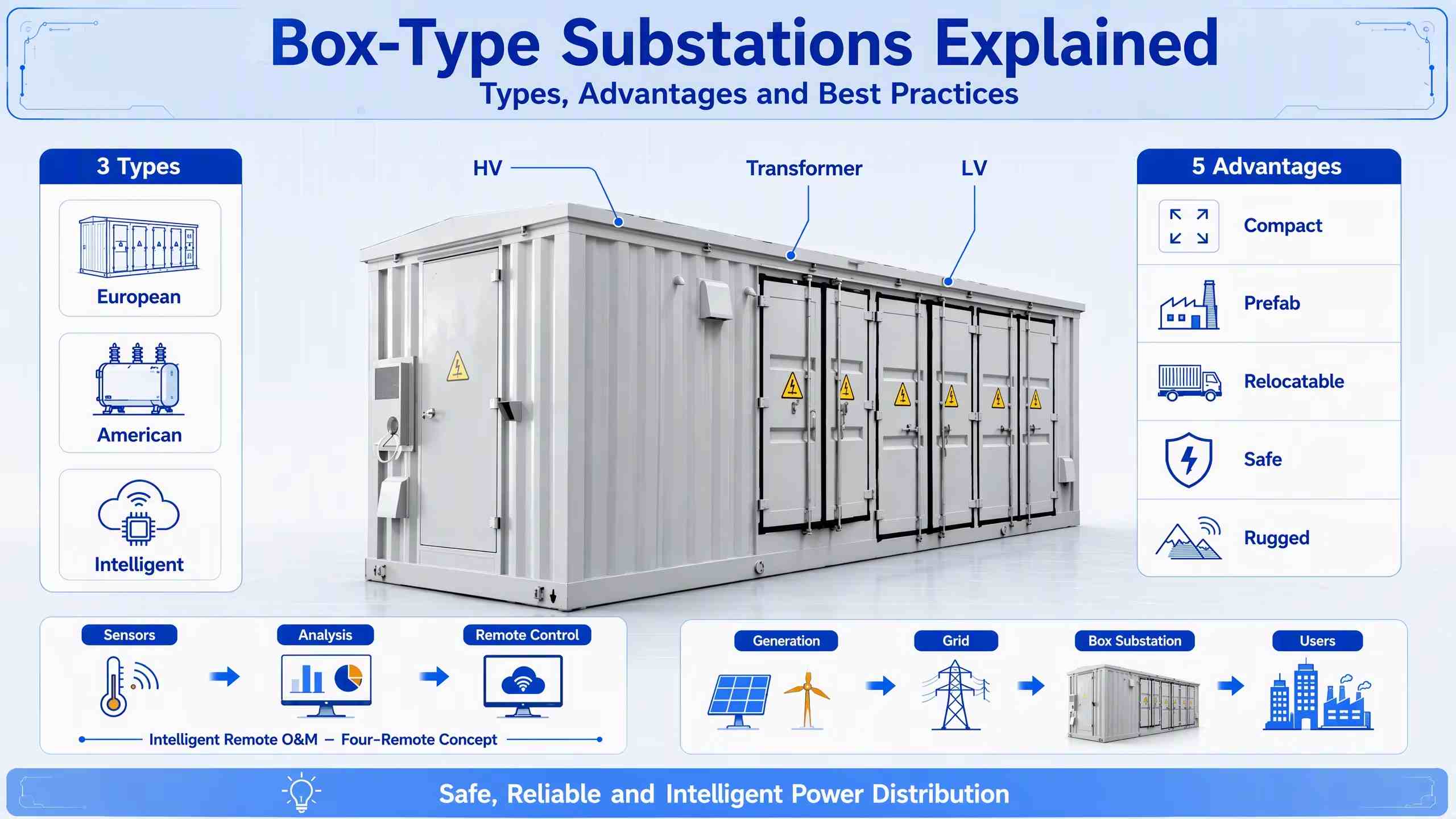 Spiegazione delle sottostazioni box-type: tipologie, vantaggi e migliori pratiche