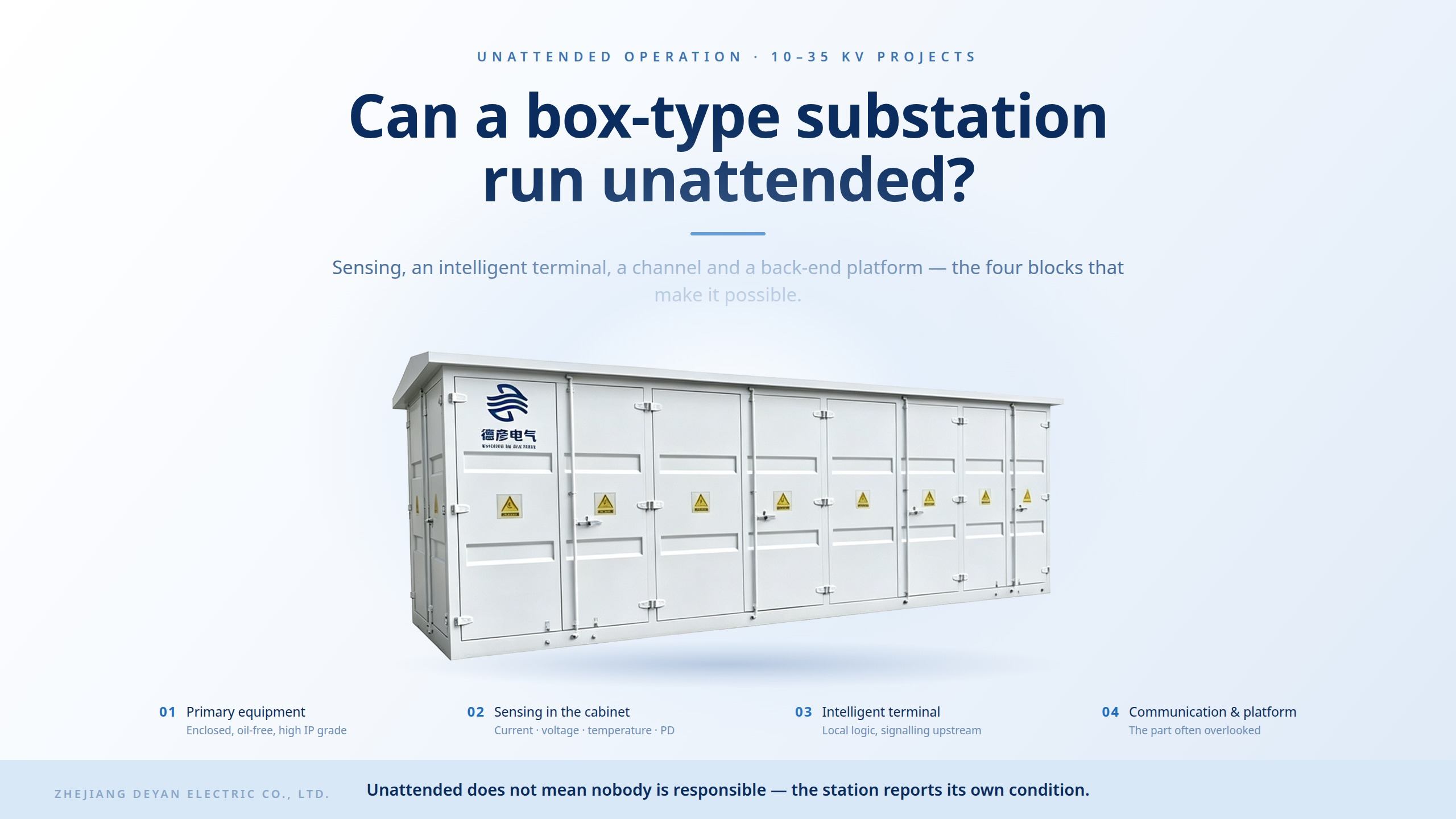 Una sottostazione box-type può funzionare senza presidio?